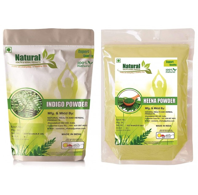 Natural Henna Powder and Indigo Leaves PowderNatural HealthKosmetikherba